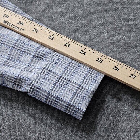 John Lennon Shirt Mens M Plaid Button Up LS Embroidery Hippie Boho Velvet Artsy - Picture 6 of 16